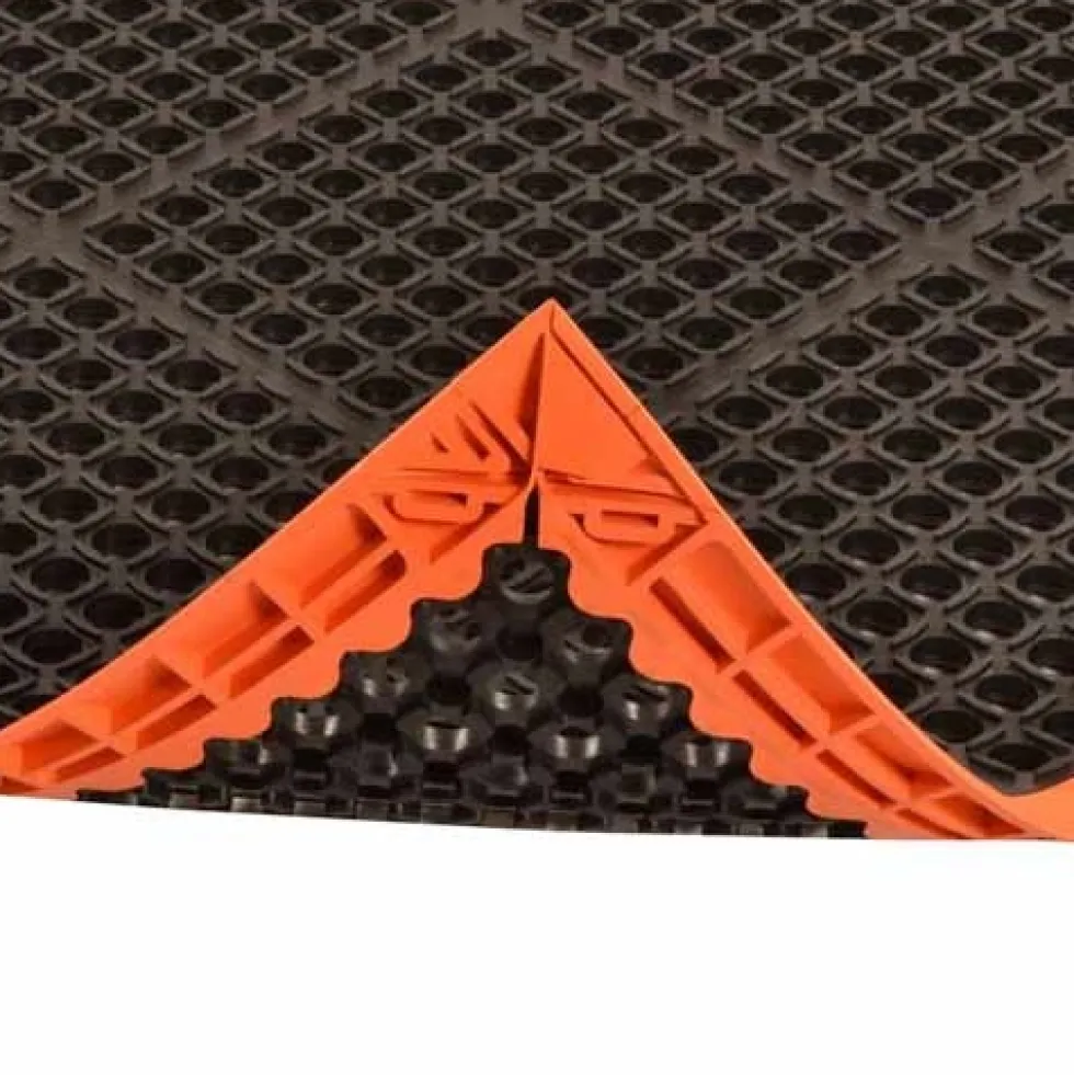 Safety Stance 3-Side Rubber Anti-Fatigue Mat 7/8 x 38x64 Inch