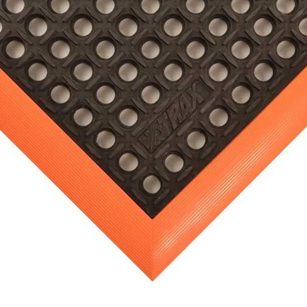 Safety Stance 3-Side Rubber Anti-Fatigue Mat 7/8 x 38x64 Inch