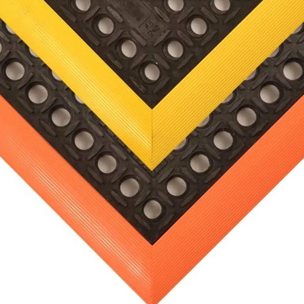 Safety Stance 3-Side Rubber Anti-Fatigue Mat 7/8 x 38x64 Inch