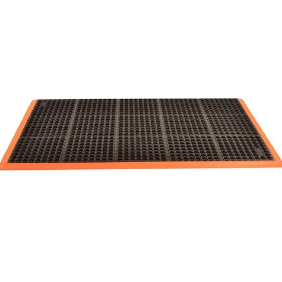 Safety Stance 3-Side Rubber Anti-Fatigue Mat 7/8 x 38x64 Inch