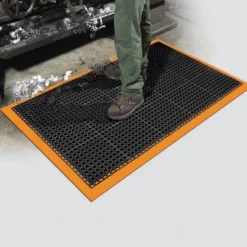 Safety TruTread Perforated Fatigue Mat 4-Sided 40x64 Inches