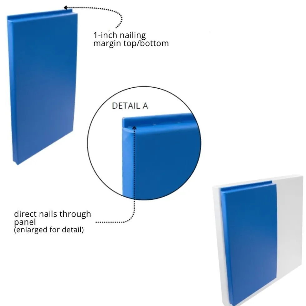 Safety Wall Pad 1x7 Ft x 2 Inch WB LipTB ASTM