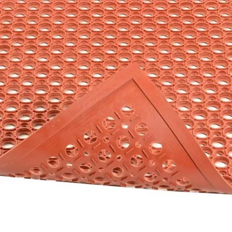 SaniTop Anti-Fatigue Mat Rubber Red 1/2 Inch x 3x10 Ft.