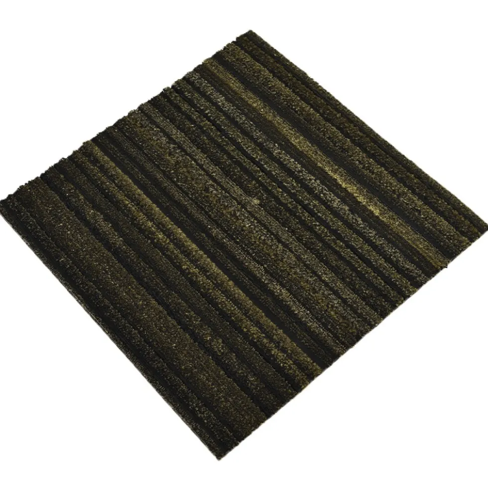 Scraper Recycled Tire Rubber Floor Tiles 3/8 Inch x 11.5x11.5 Inches Case of 25