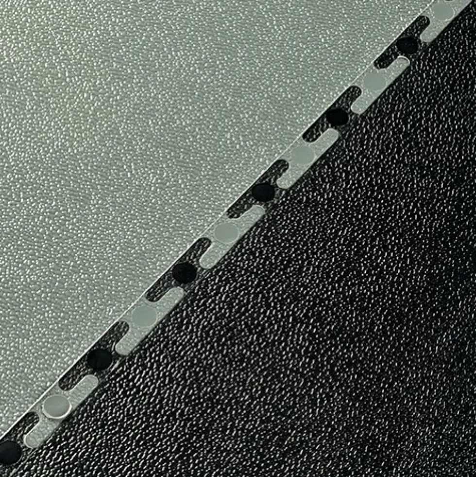 Smooth Top PVC Interlocking Black Ever 1/4 Inch x 19.625x19.625 Inches Tile