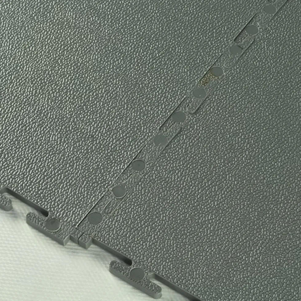 Smooth Top PVC Interlocking Grays Ever 1/4 Inch x 19.625x19.625 Inch Tile