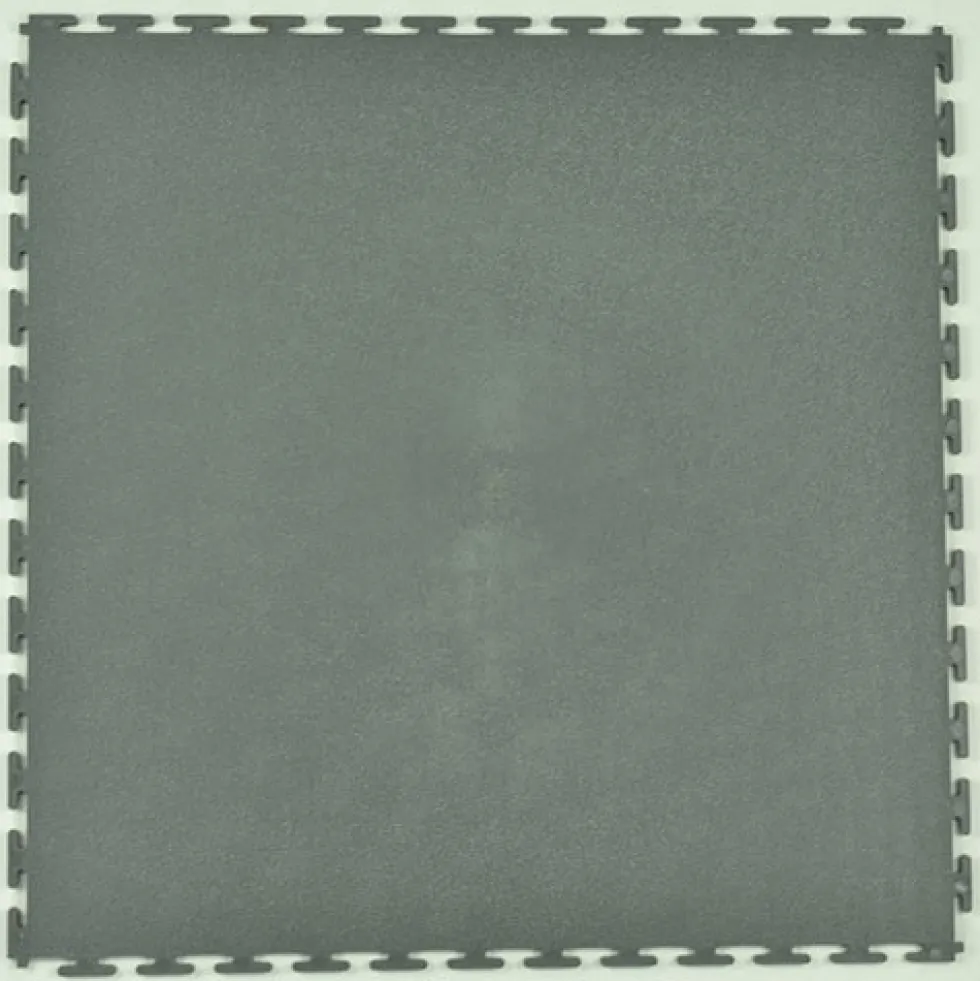 Smooth Top PVC Interlocking Grays Ever 1/4 Inch x 19.625x19.625 Inch Tile
