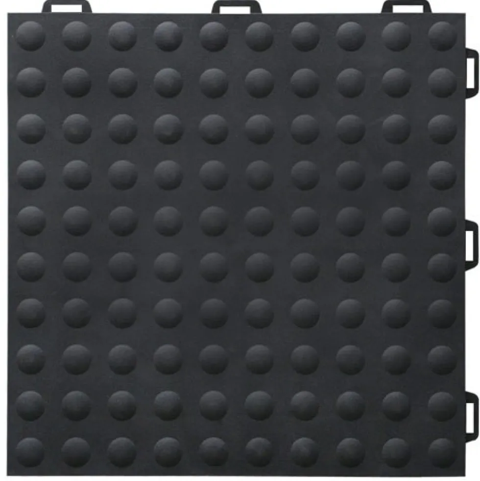 StayLock Tile Bump Top Black 9/16 Inch x 1x1 Ft.