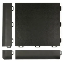 StayLock Tile Orange Peel Black 9/16 Inch x 1x1 Ft.