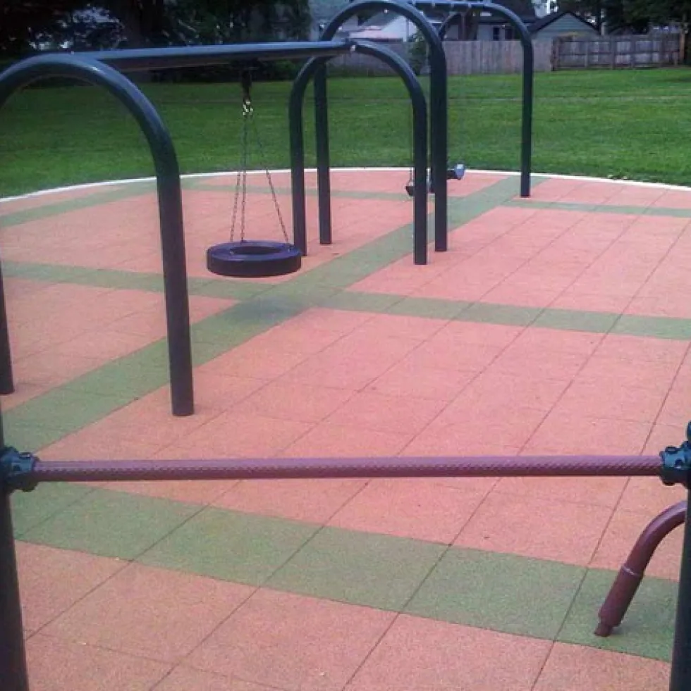 Sterling Playground Tile Black 5 Inch x 2x2 Ft.