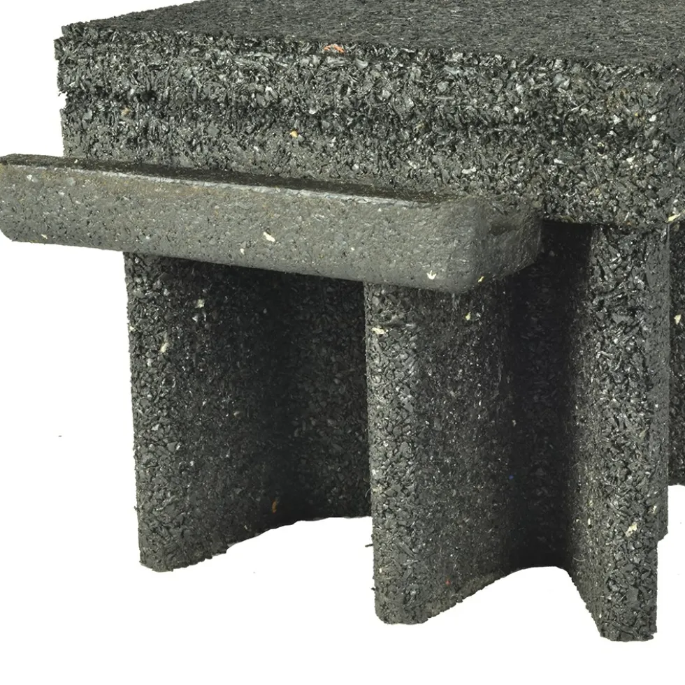Sterling Playground Tile Black 5 Inch x 2x2 Ft.