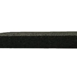 Straight Edge Rubber Tile Black 1/2 Inch 2x2 Ft. Pacific