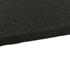 Straight Edge Rubber Tile Black 3/8 Inch x 2x2 Ft. Pacific