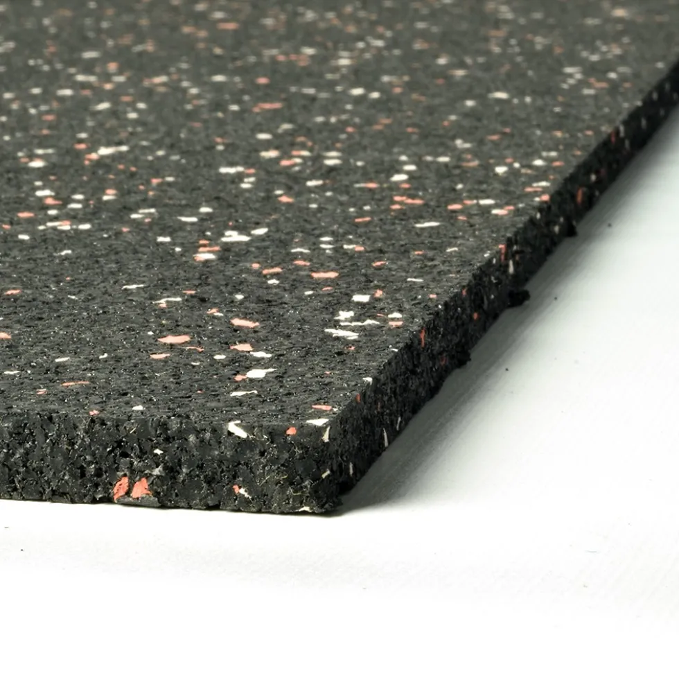 Straight Edge Tile 10% Color CrossTrain 3/8 Inch x 2x2 Ft. Pacific