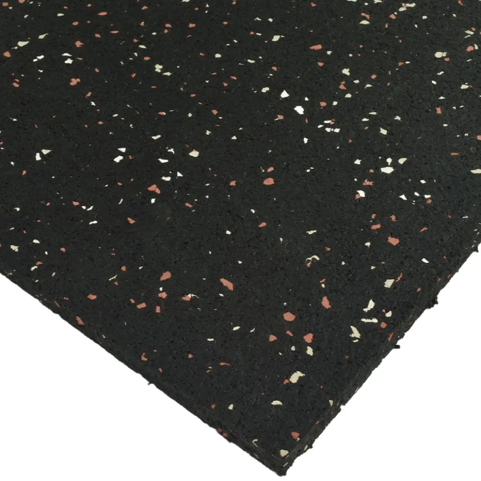 Straight Edge Tile 10% Color CrossTrain 1/4 Inch x 2x2 Ft. Pacific