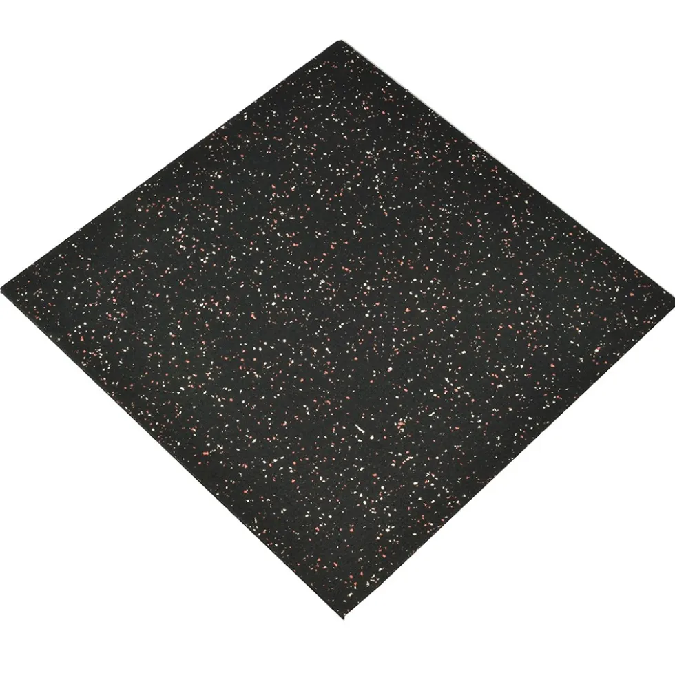 Straight Edge Tile 10% Color CrossTrain 1/4 Inch x 2x2 Ft. Pacific