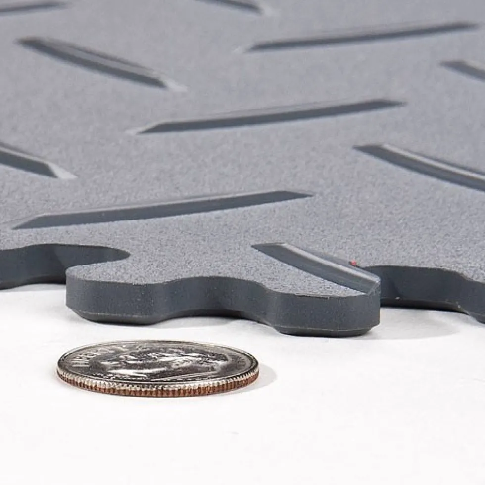 SupraTile Diamond Pattern Black/Grays 4.5 mm x 20x20 Inches Case of 12