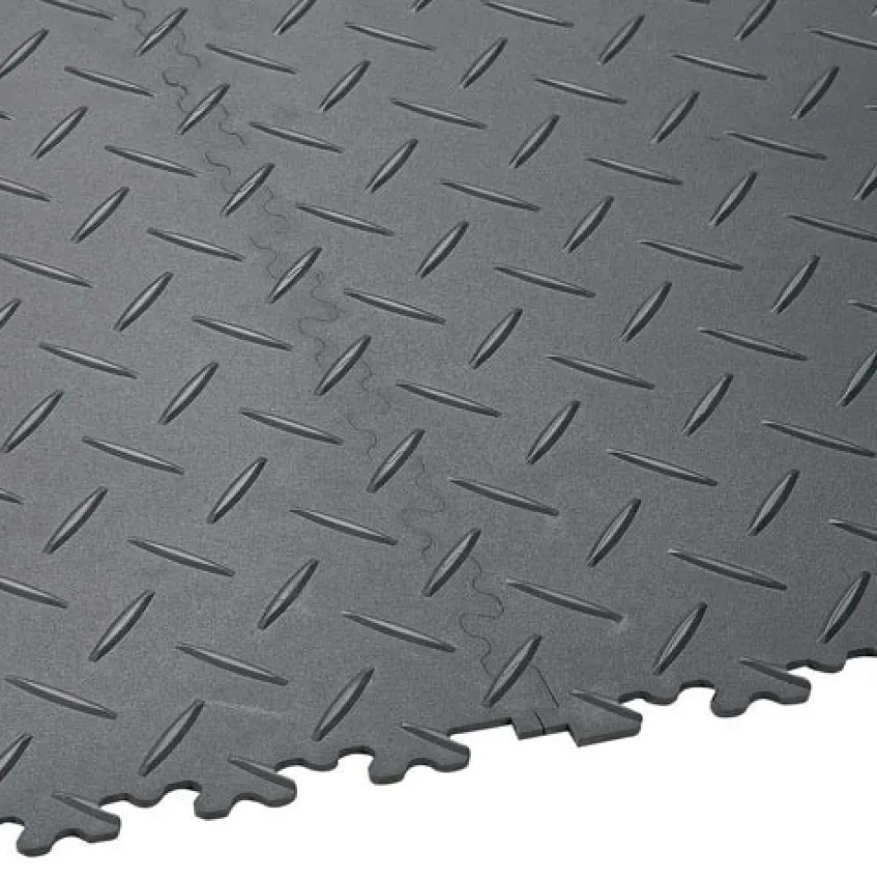 SupraTile Diamond Pattern Black/Grays 4.5 mm x 20x20 Inches Case of 12