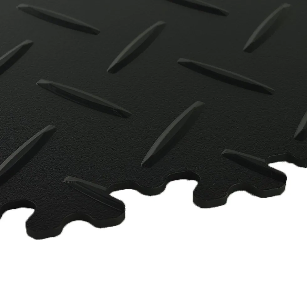 SupraTile Diamond Pattern Black/Grays 4.5 mm x 20x20 Inches Case of 12