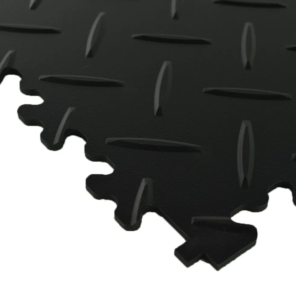 SupraTile Diamond Pattern Black/Grays 4.5 mm x 20x20 Inches Case of 12