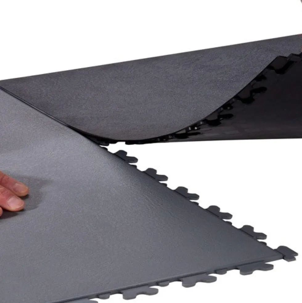 SupraTile Hidden Leather Black/Grays 5.5 mm x 20x20 Inches Case of 10