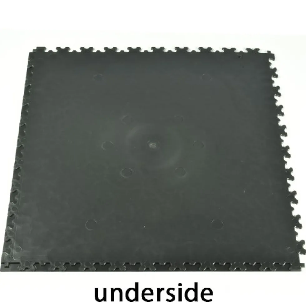 SupraTile Hidden Leather Black/Grays 7 mm x 20x20 Inches Case of 10