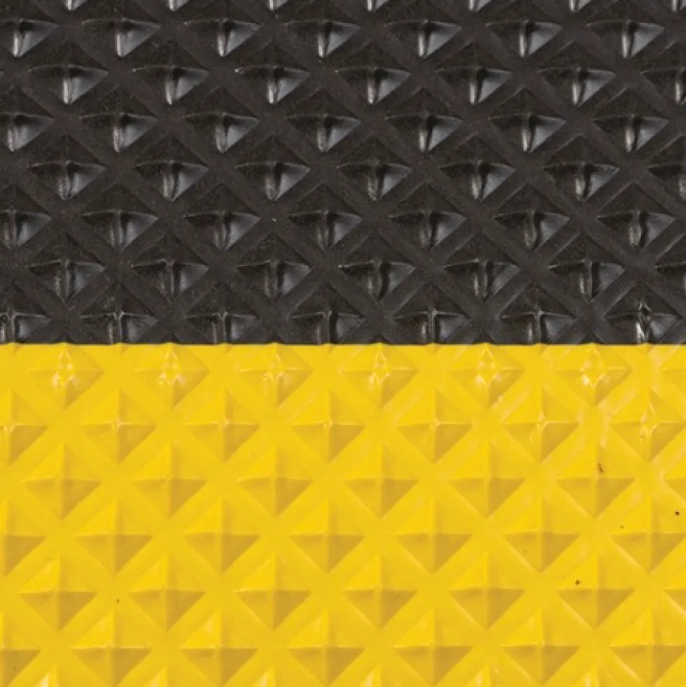 Supreme Sliptech Anti-Fatigue Mat Black/Yellow 3x5 feet