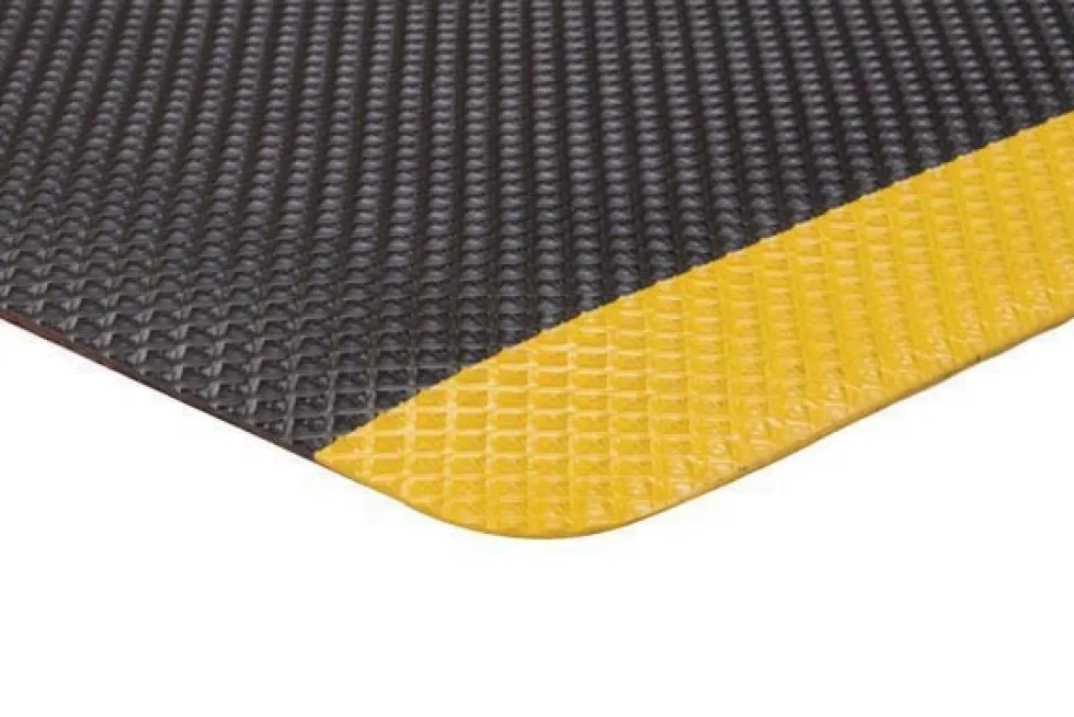 Supreme Sliptech Anti-Fatigue Mat Black/Yellow 2x3 feet