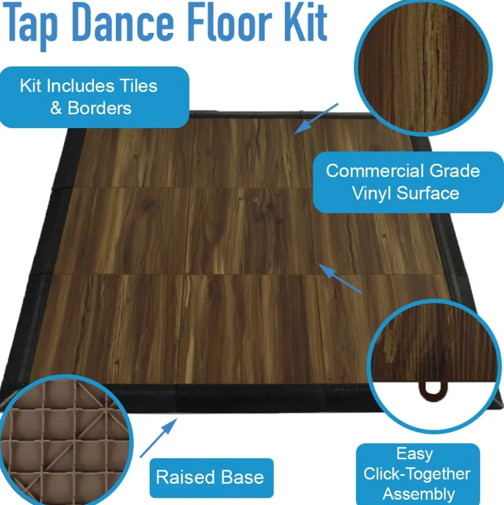 Tap Dance Floor Kit 5/8 Inch x 6x6 Ft.