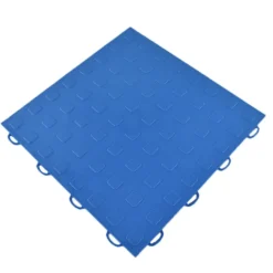 TechFloor Solid Garage Tile with Raised Squares Carton of 10