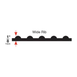 Tuff Foot Industrial Runner Wide Ribbed 2x105 Feet