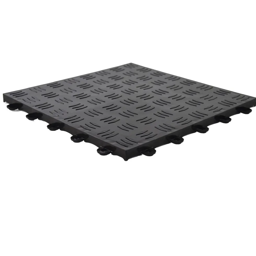 TurboTile Diamond Garage Floor Tile 5/8 Inch x 1x1 Ft.