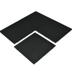 UltraTile Rubber Weight Floor Black 1 Inch x 2x2 Ft. with Quad Blok