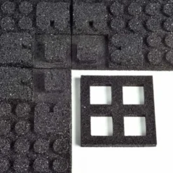 UltraTile Rubber Weight Floor Team Colors 1 Inch x 2x2 Ft. with Quad Blok