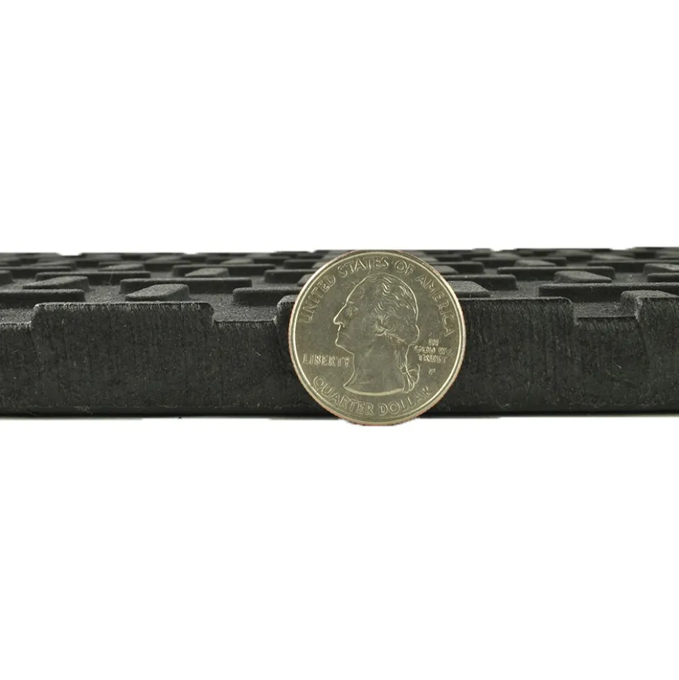 VersaMats Diamond-Versa Tread Black 1/2 Inch x 2x8 Ft.