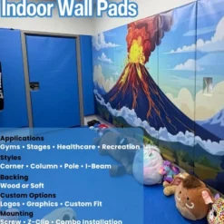 Wall Pad 2x5 ft 2 Inch ASTM Foam WB Lip TB