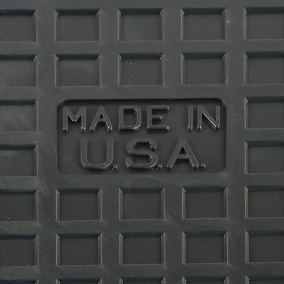 Warehouse Floor Coin PVC Tile Black 1/4 Inch x 19.625x19.625 Inches