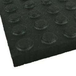 Washbay Button Top Rubber Mats 1/2 Inch 12x12 Ft Kit