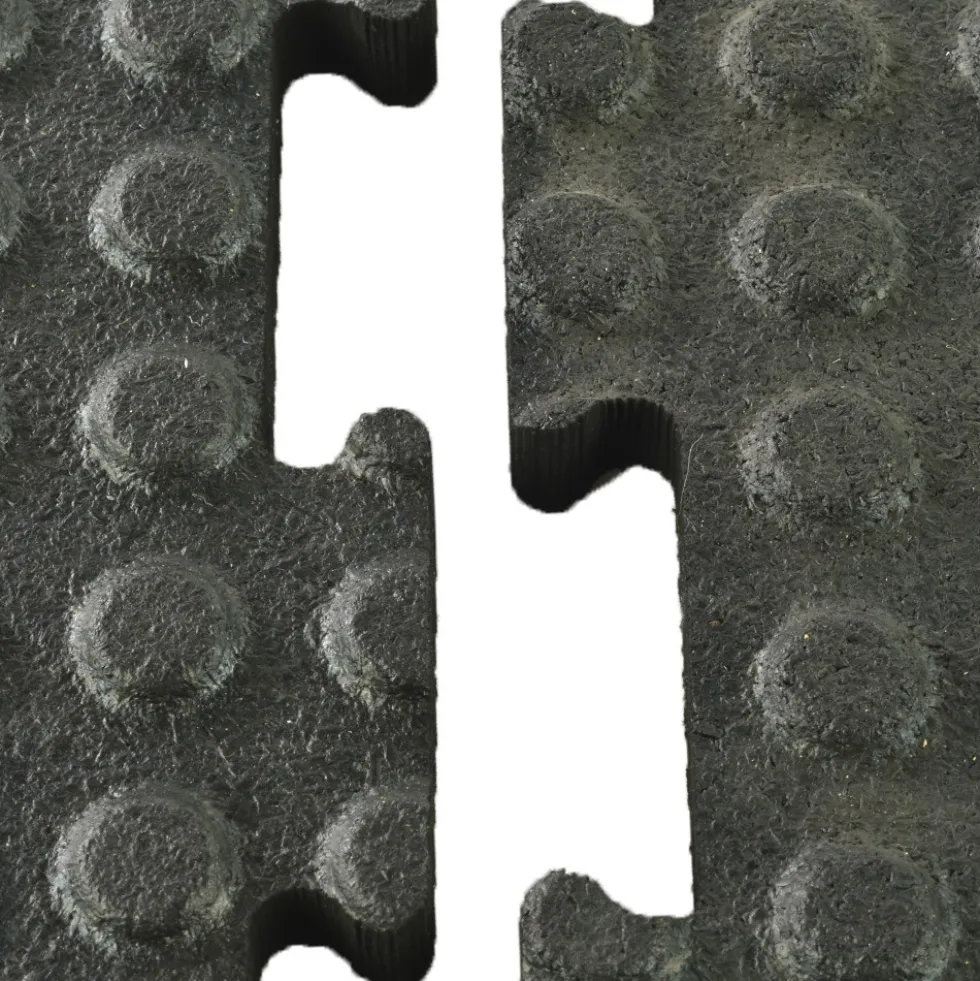 Washbay Button Top Rubber Mats 1/2 Inch 12x12 Ft Kit