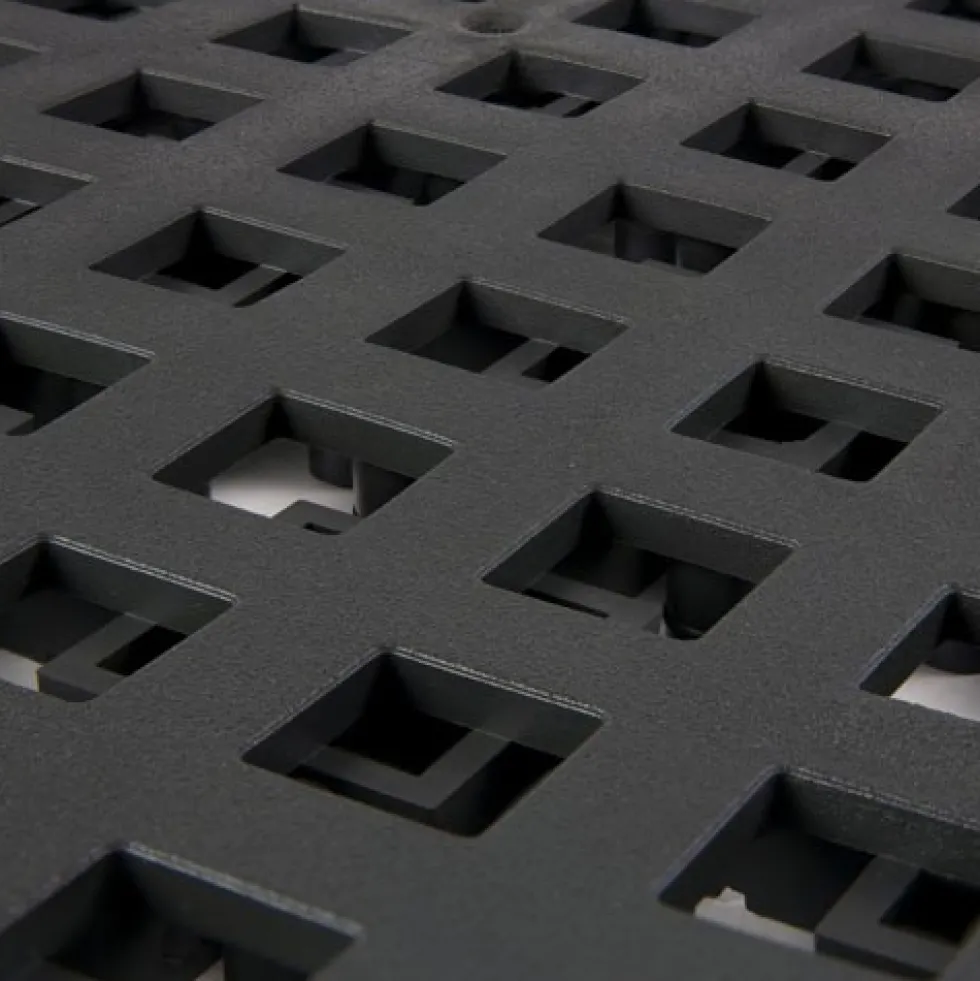 Wearwell ErgoDeck HD Open Black 18 x 18 Inch Tile Case of 10