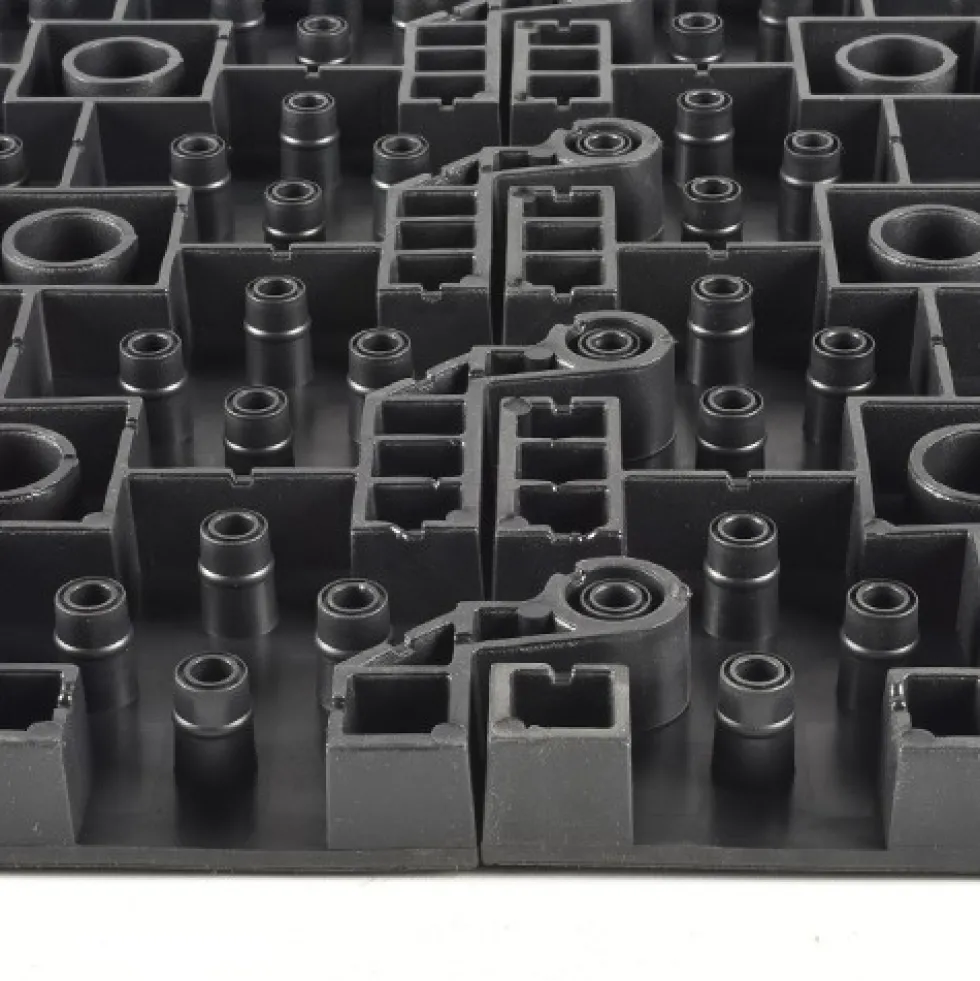 WearWell ErgoDeck HD Solid Black 18 x 18 Inch Tile Case of 10