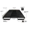 Wearwell Foundation Platform System Open 12Hx18Wx72L Inch Kit