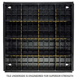 Wearwell Foundation Platform System Diamond-Plate 12Hx36Wx36L Inch Kit