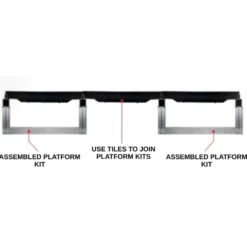 Wearwell Foundation Platform System Open 8Hx18Wx18L Inch Kit