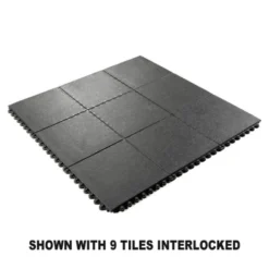 Wearwell 24/Seven GR Solid 3x3 Ft Mat