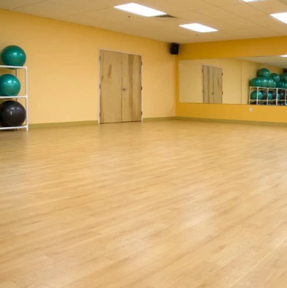 Woodflex Maple Vinyl Multi-Purpose Gym Flooring Full Roll 6.58 Ft. x 65.33 Ft.