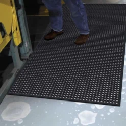 WorkStep Black Perforated Drainage Mat 3x15 Feet